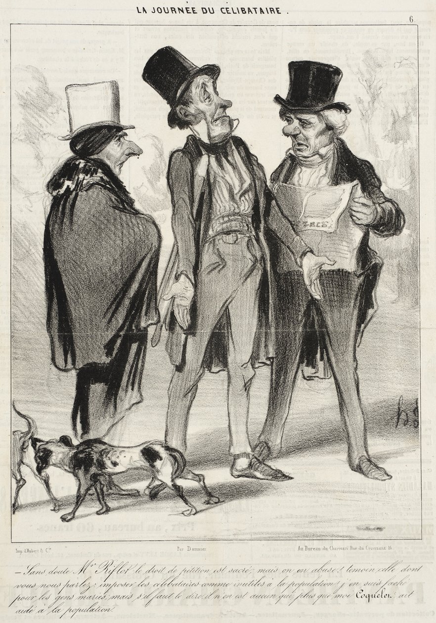 Sem dúvida o Sr. Riflot, a lei... de Honoré Daumier