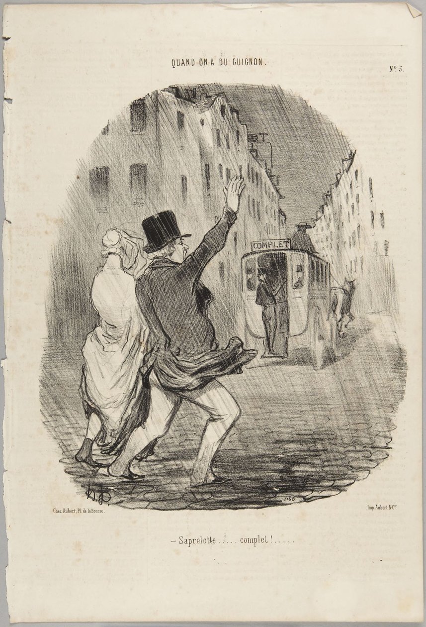Saprelotte... completo!, número 5 da série Quand on a du Guignon de Le Charivari de Honoré Daumier