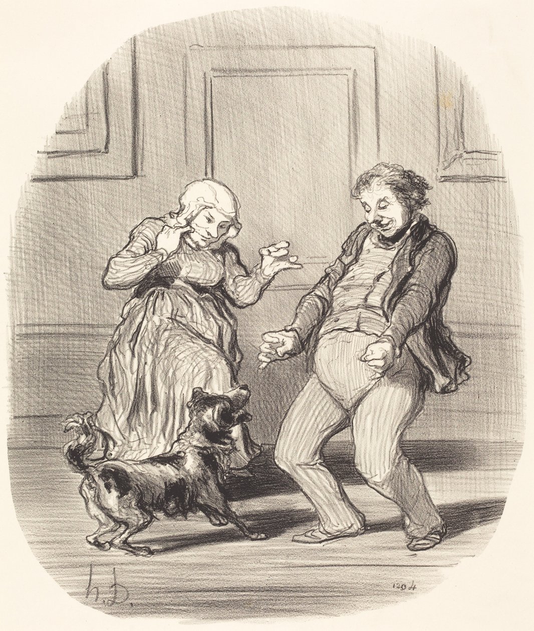 Alegando-se... com o fim da canícula de Honoré Daumier