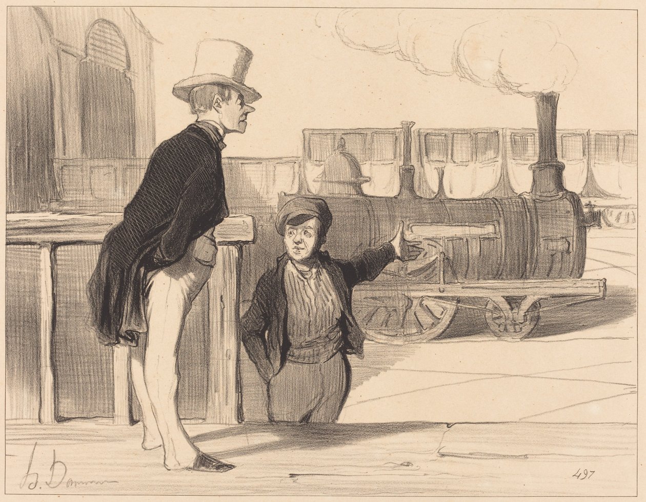 Se a minha máquina é boa? Claro que sim... de Honoré Daumier