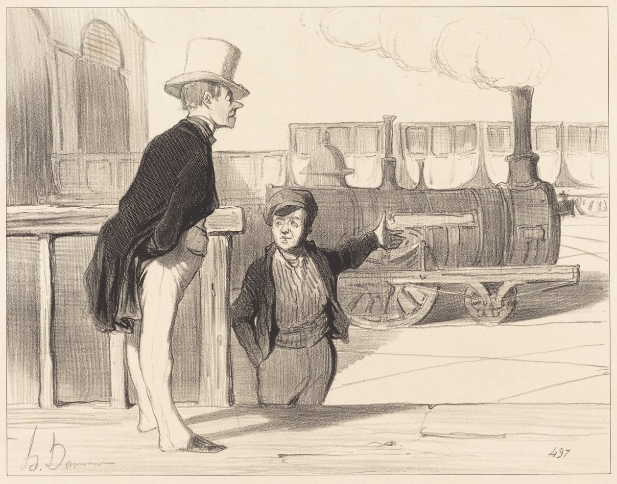 Se a minha máquina é boa? Creio que sim... de Honoré Daumier