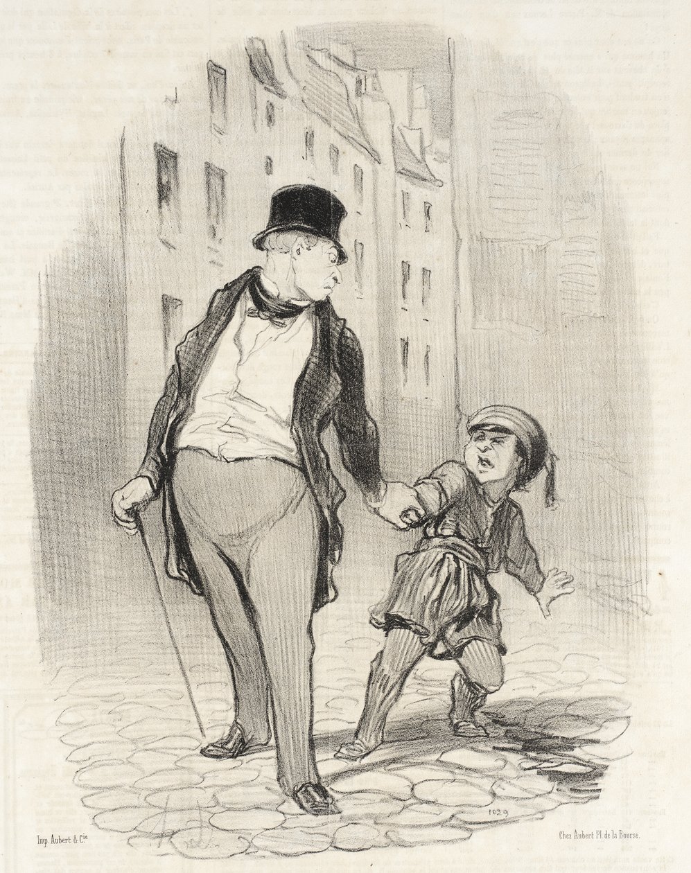 Se não vieres mais depressa do que isso para a escola de Honoré Daumier