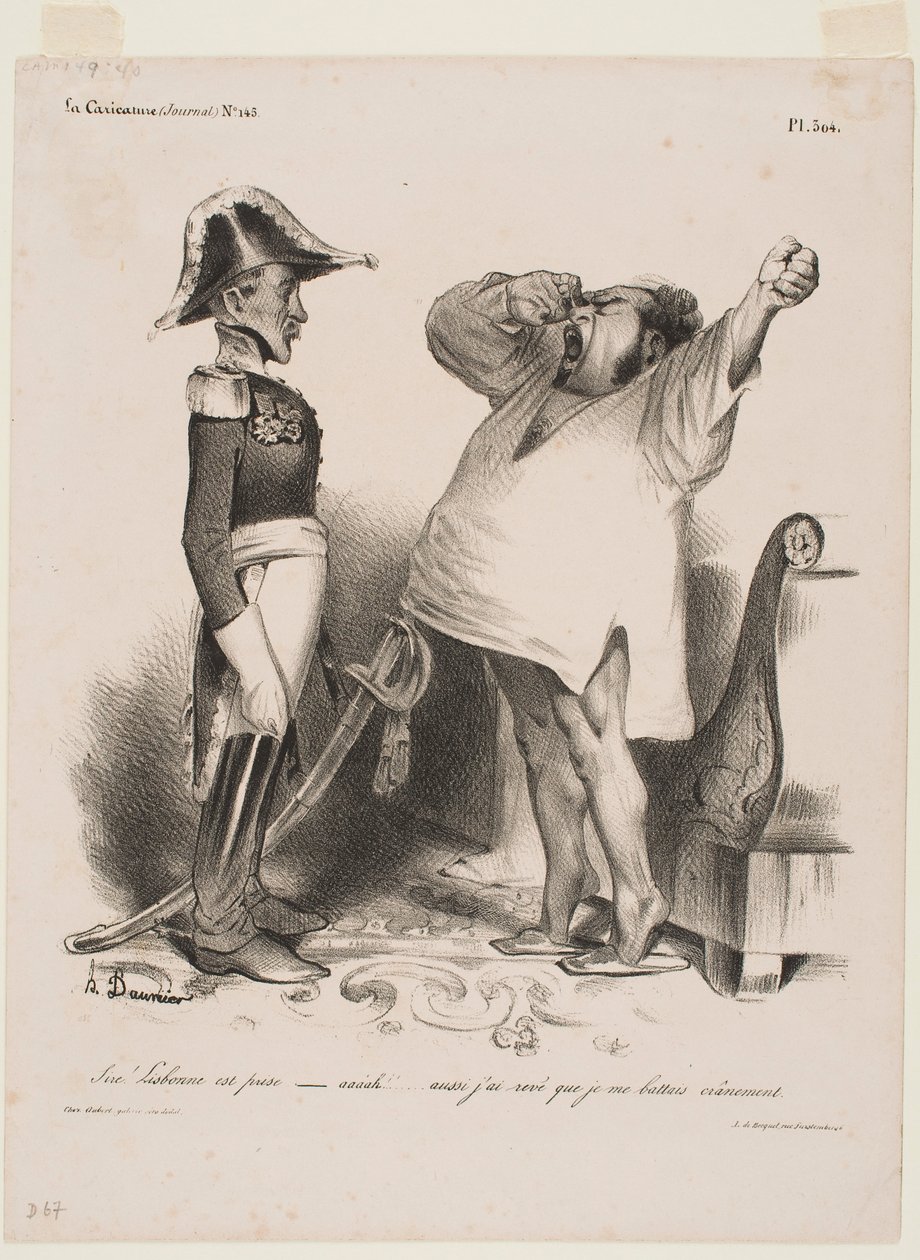 Senhor! Lisboa foi capturada de Honoré Daumier