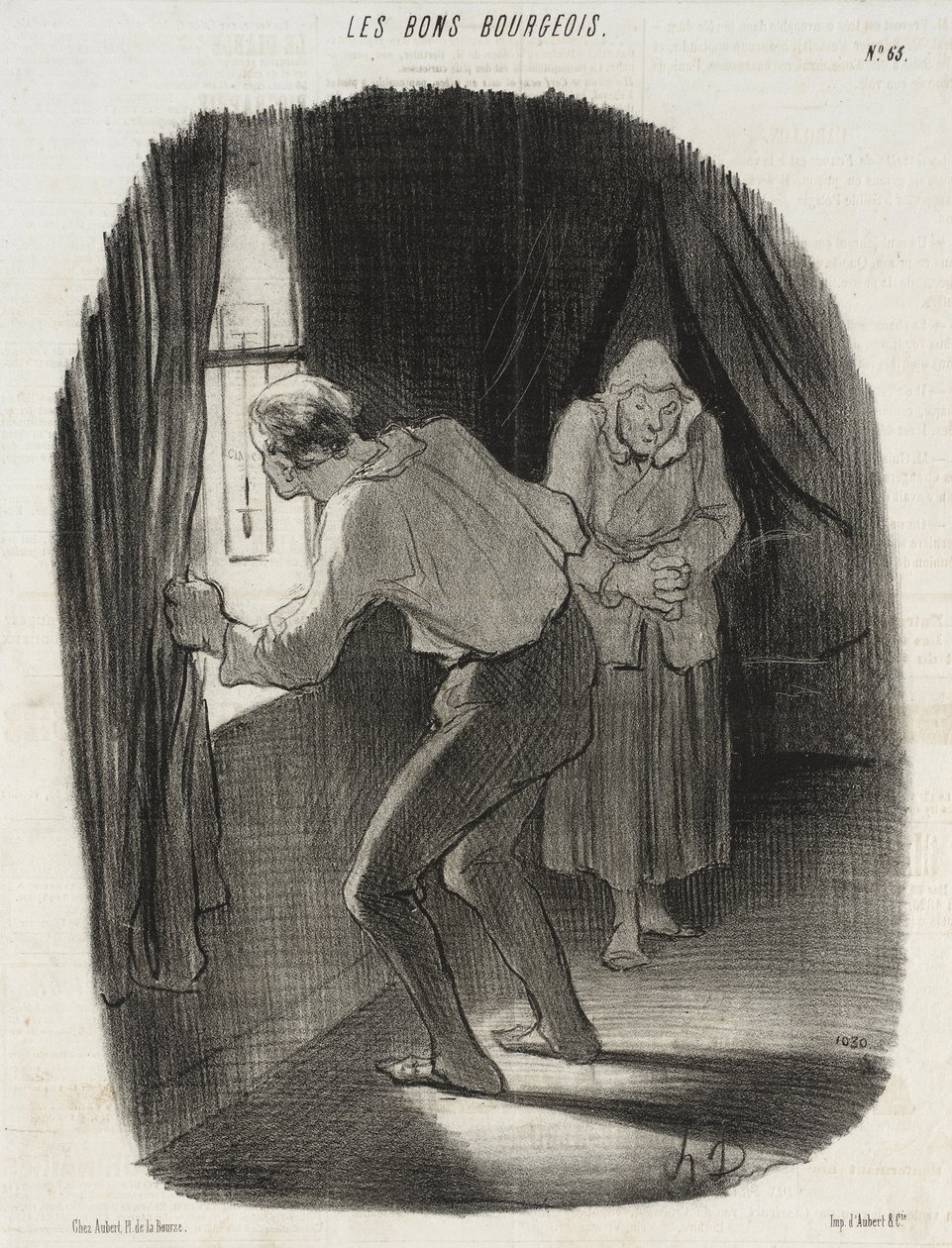 Seis graus abaixo de zero... Ah! Já não me admiro... de Honoré Daumier