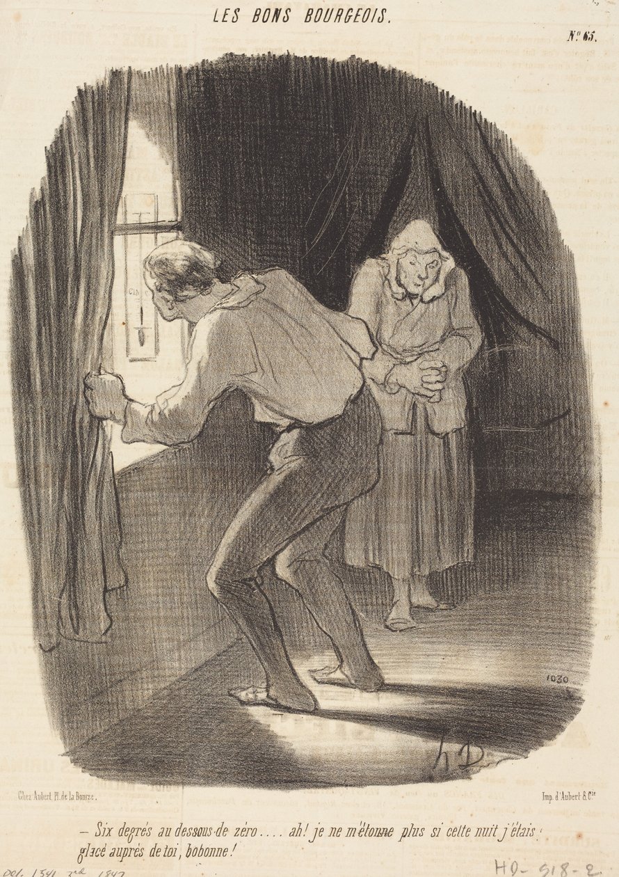 Seis graus abaixo de zero... de Honoré Daumier
