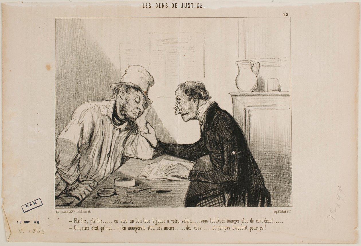 Processem-no... processem-no... de Honoré Daumier