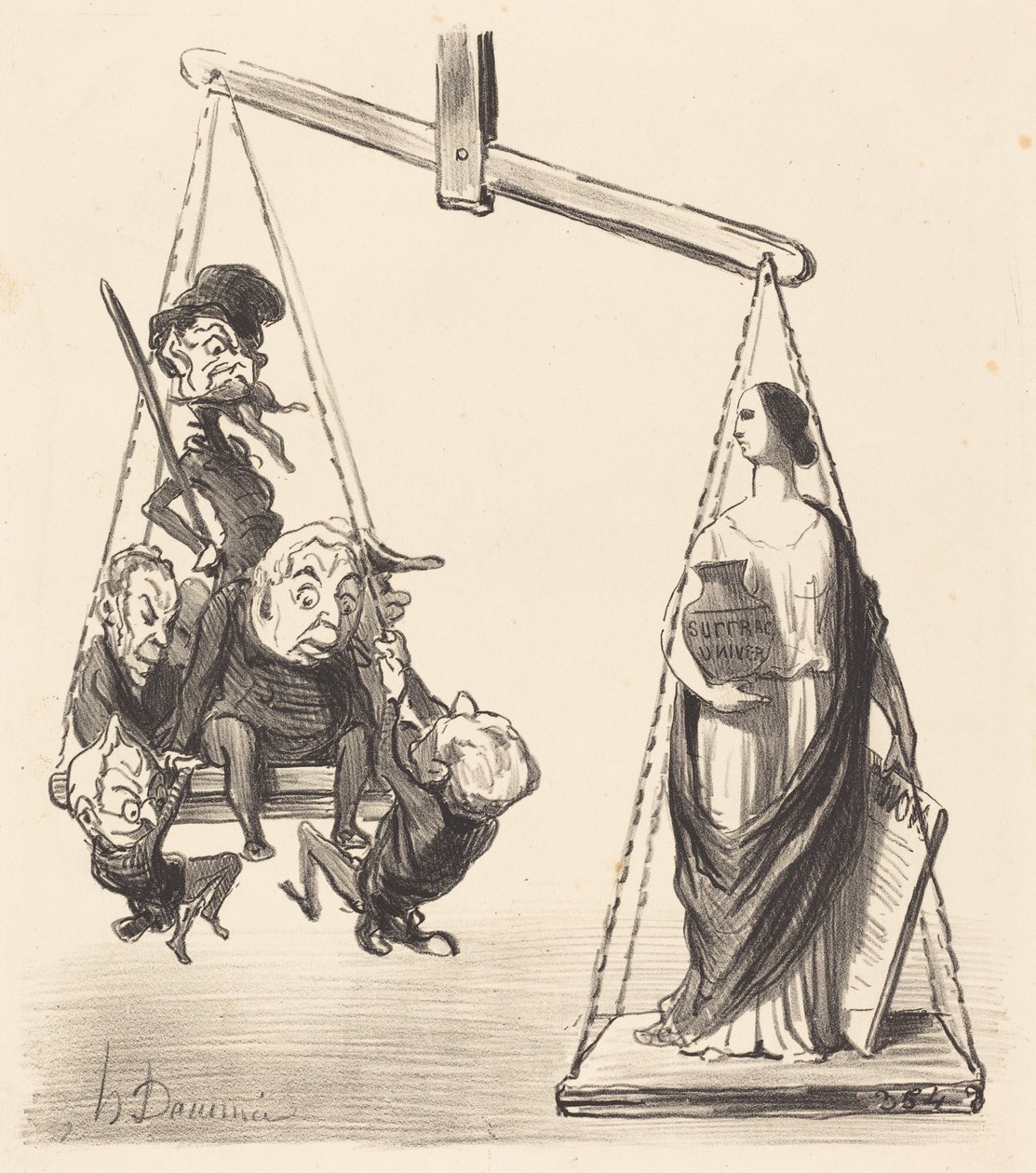 Sufrágio universal de Honoré Daumier