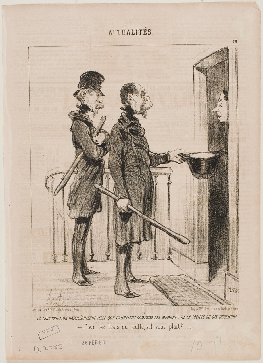 A subscrição napoleónica de Honoré Daumier