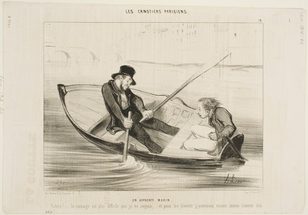 O marinheiro novato de Honoré Daumier