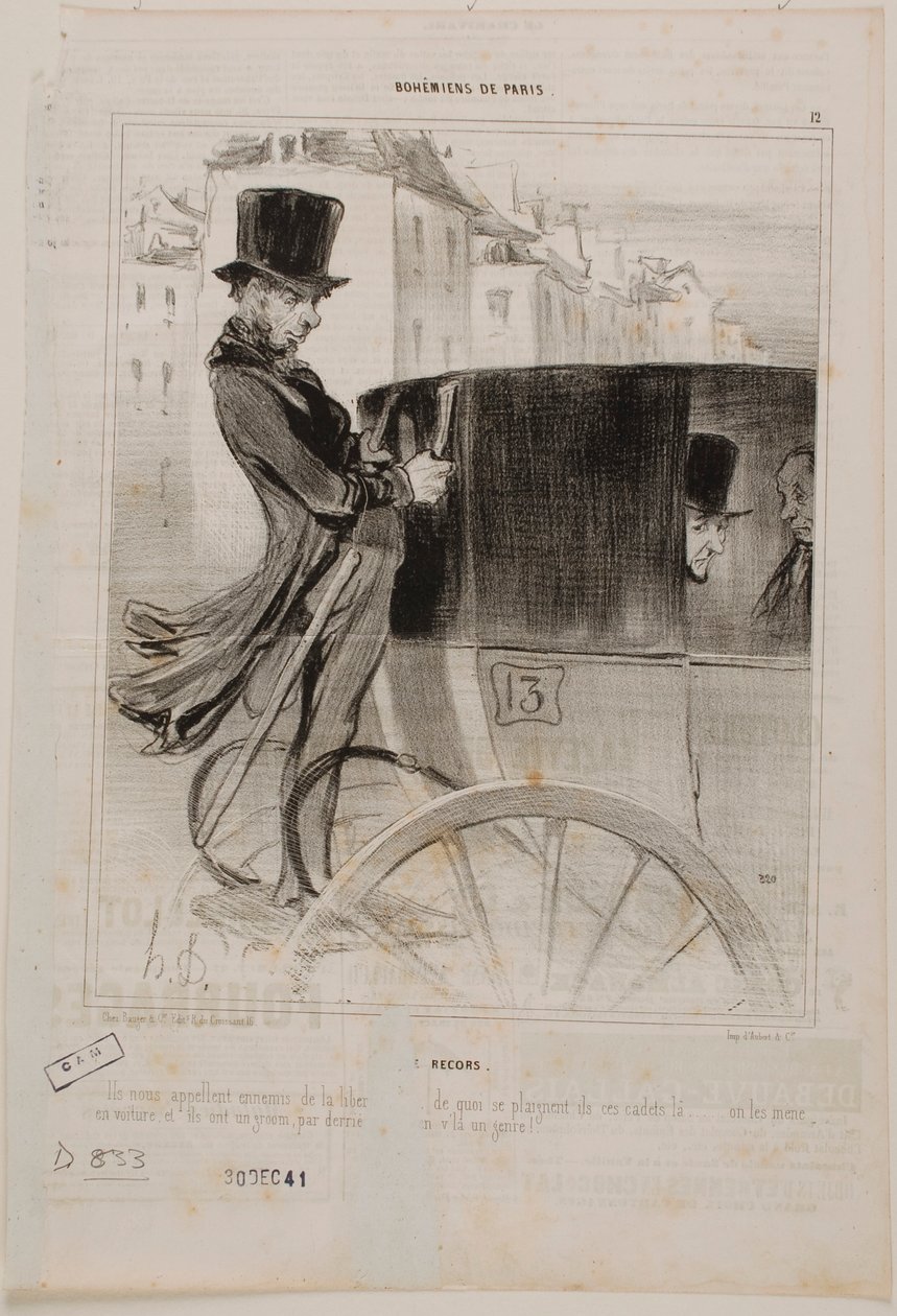 O homem do oficial de justiça de Honoré Daumier