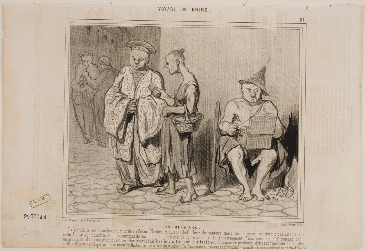Os mendigos de Honoré Daumier