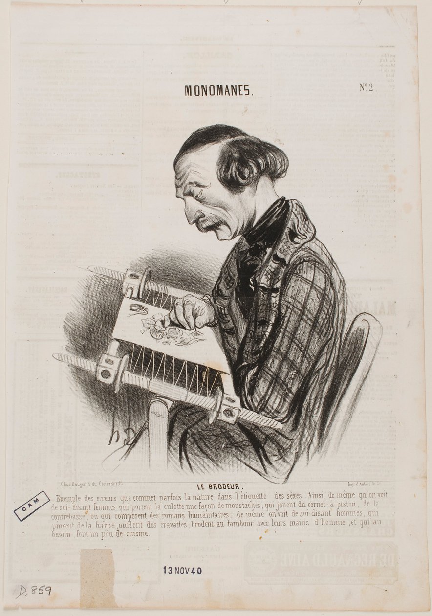 A bordadeira de Honoré Daumier
