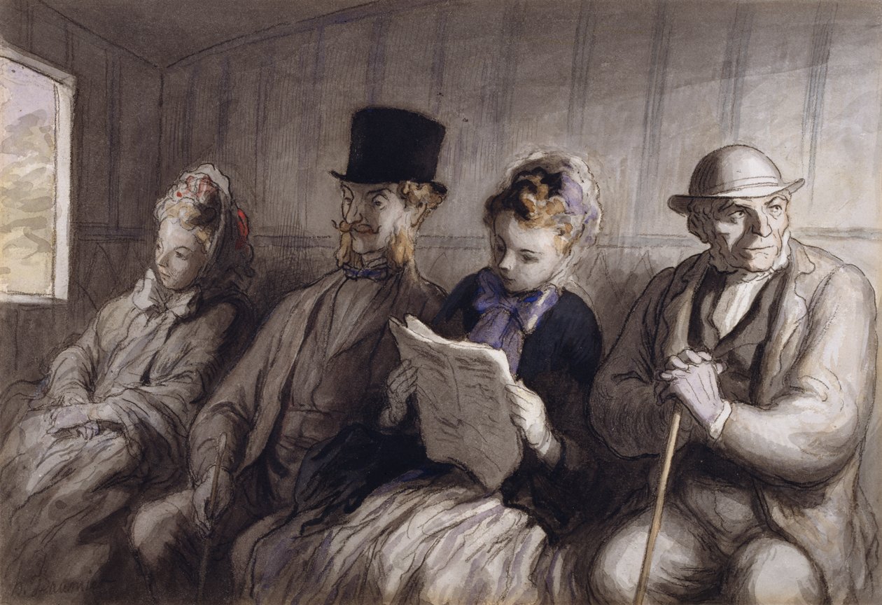 A Carruagem de Primeira Classe de Honoré Daumier
