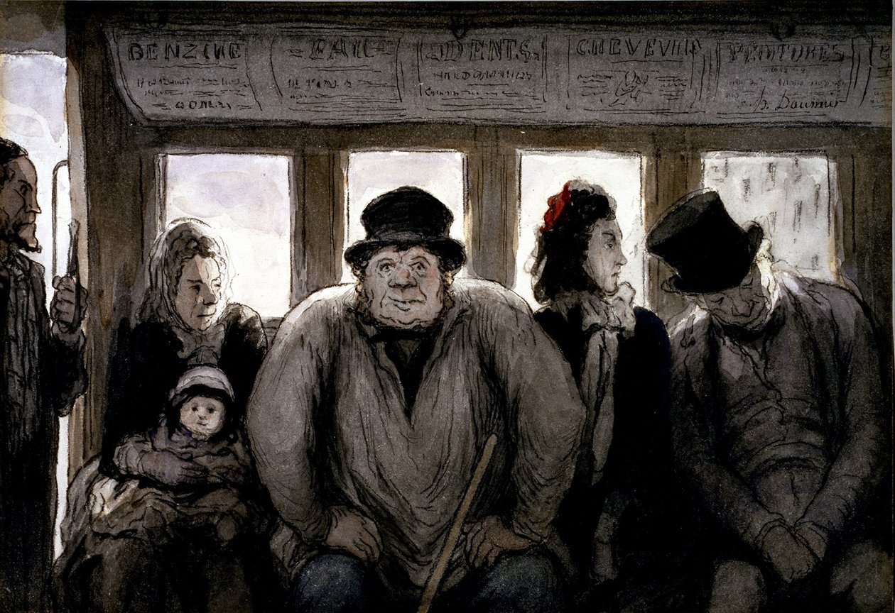 O ómnibus de Honoré Daumier