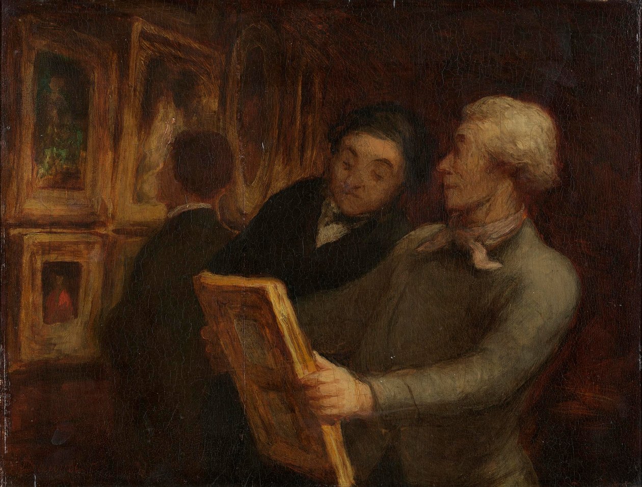 Os amantes da pintura de Honoré Daumier