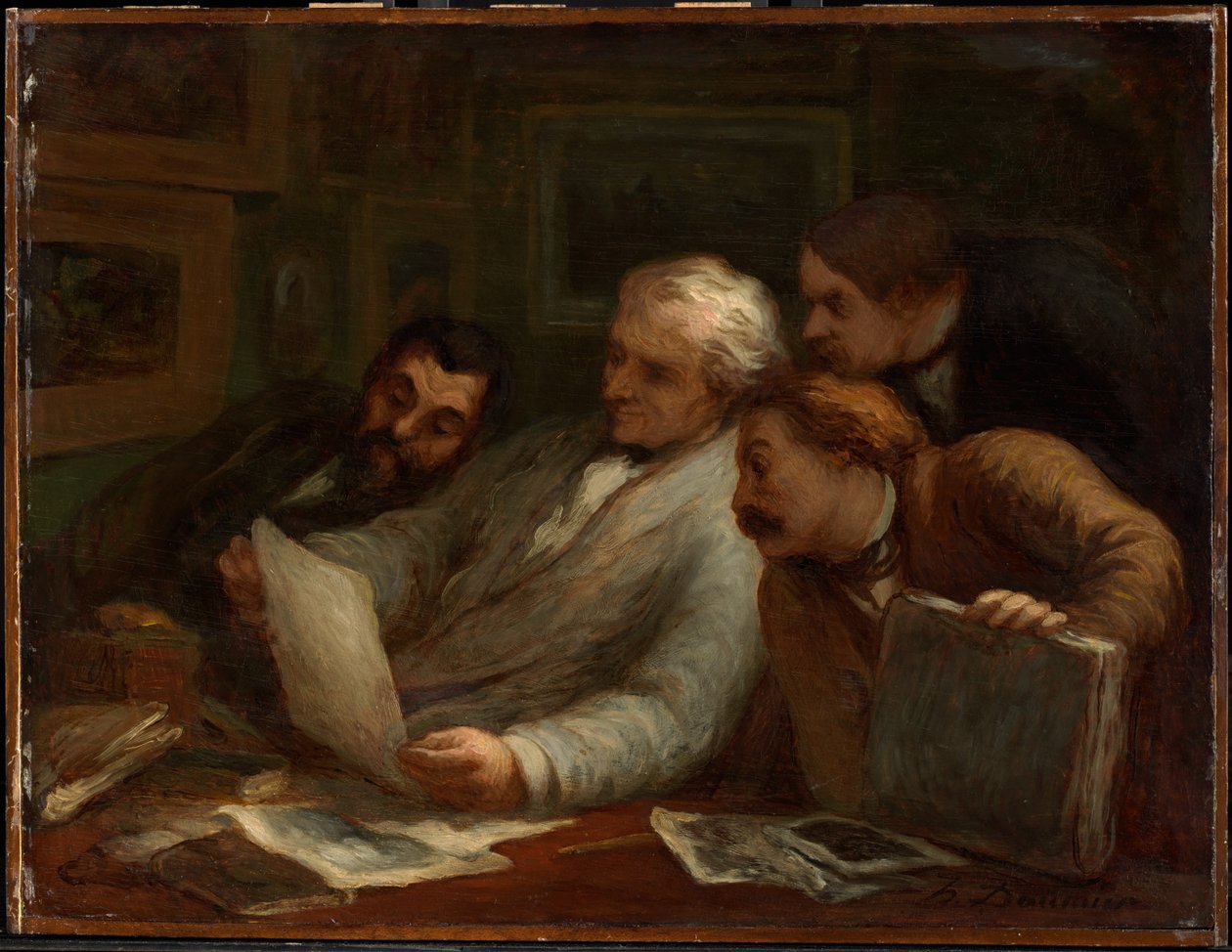 Os coleccionadores de gravuras de Honoré Daumier