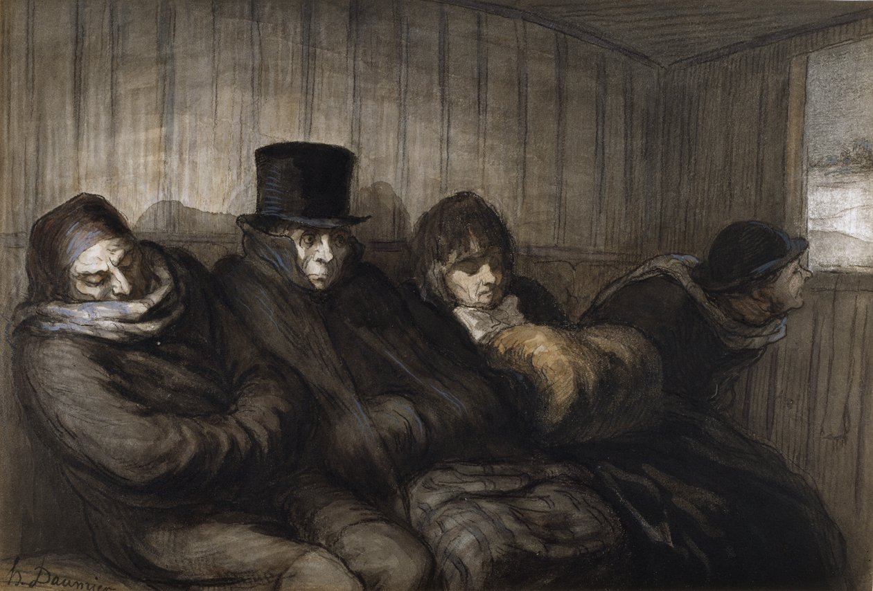 A carruagem de segunda classe de Honoré Daumier