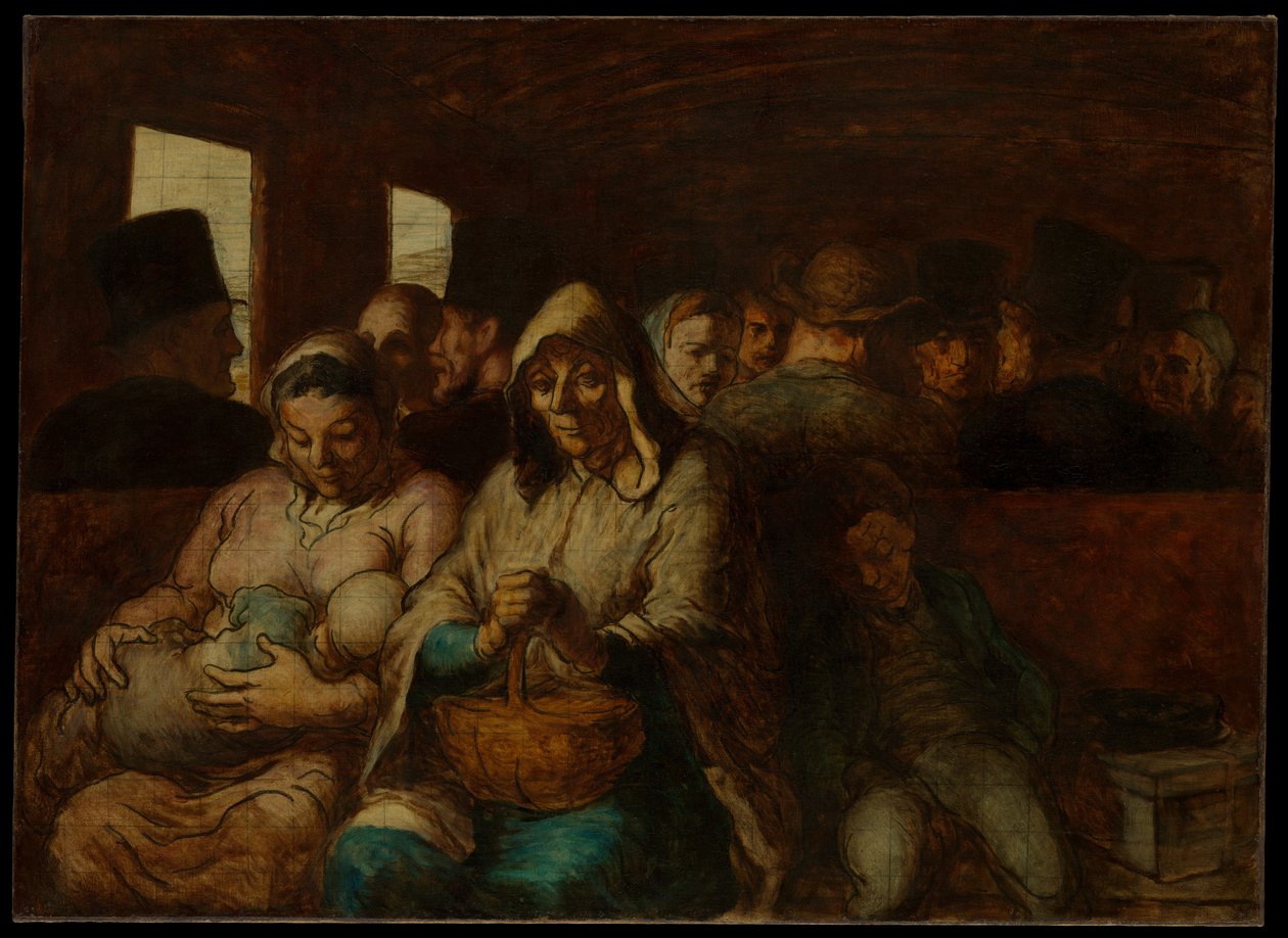 O vagão de terceira classe de Honoré Daumier