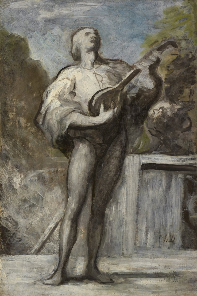 O Trovador de Honoré Daumier