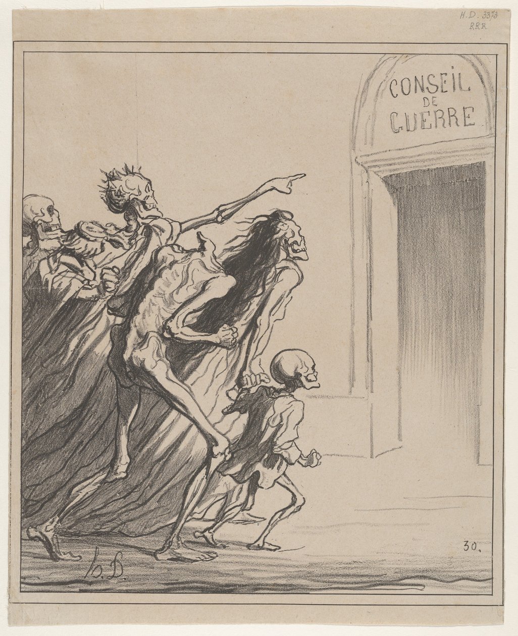 As testemunhas - O conselho de guerra de Honoré Daumier