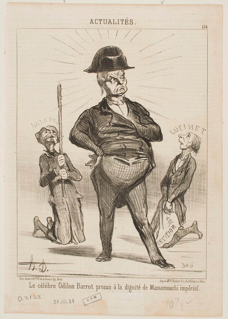 O célebre Odilon Barrot de Honoré Daumier