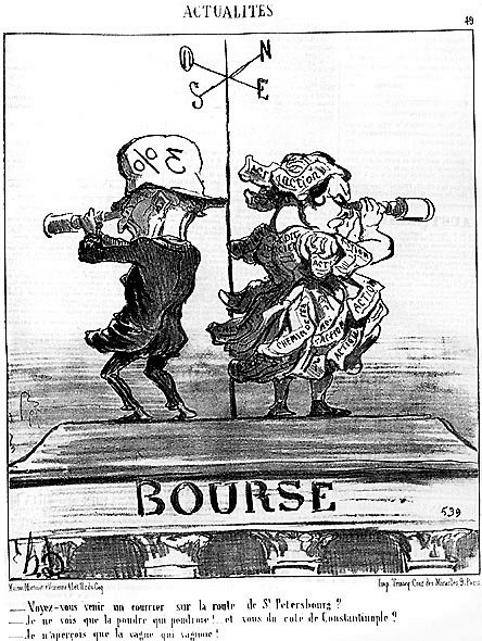 A bolsa de estudos de Daumier - em "Charivari" de 27/08/1853 de Honoré Daumier