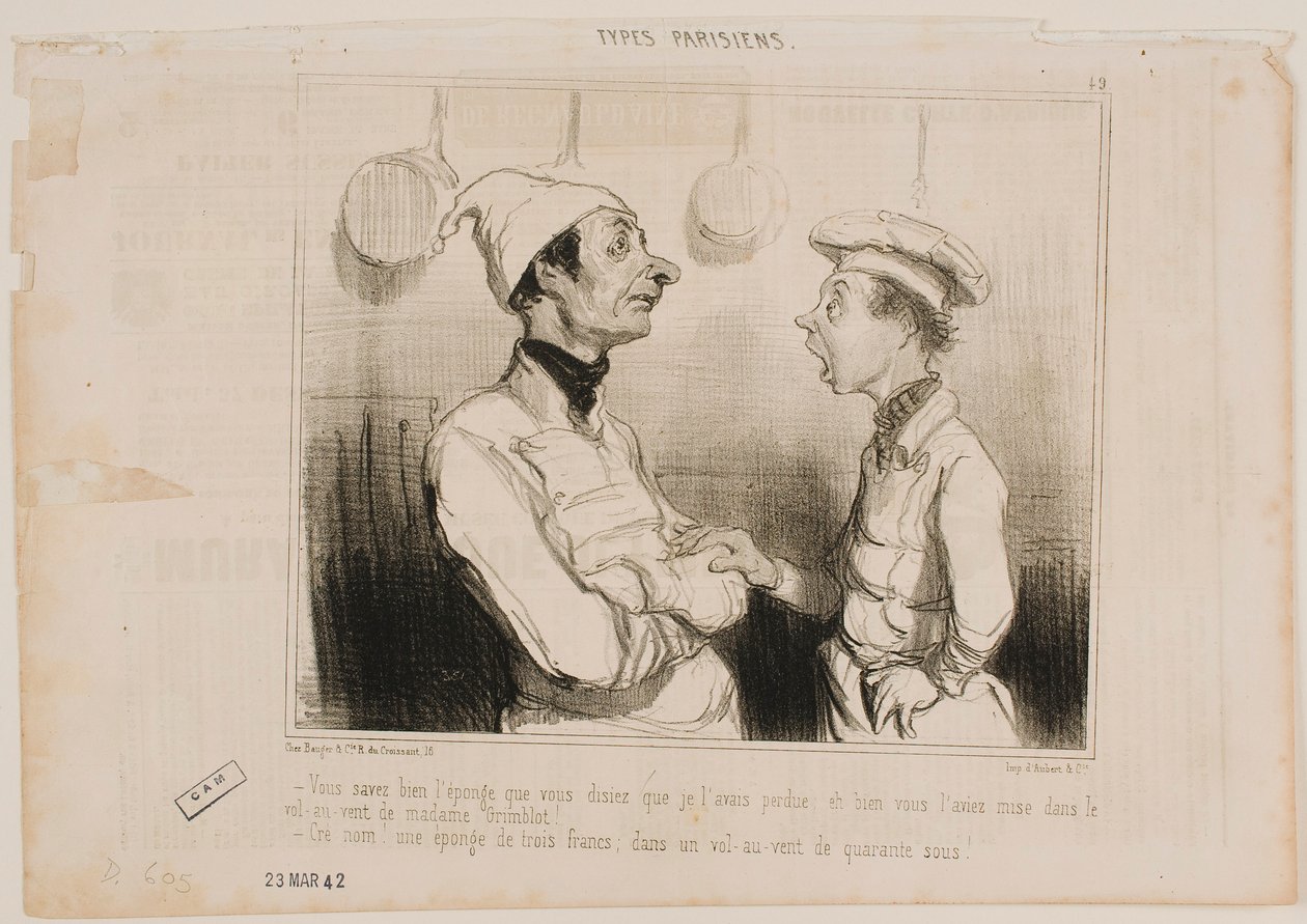 ...A esponja que me disseste que eu tinha perdido... de Honoré Daumier