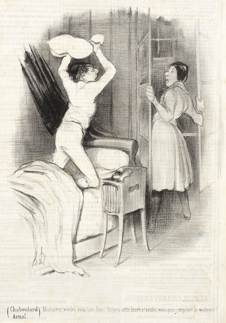 Théâtre du Vaudeville - Depois da meia-noite de Honoré Daumier
