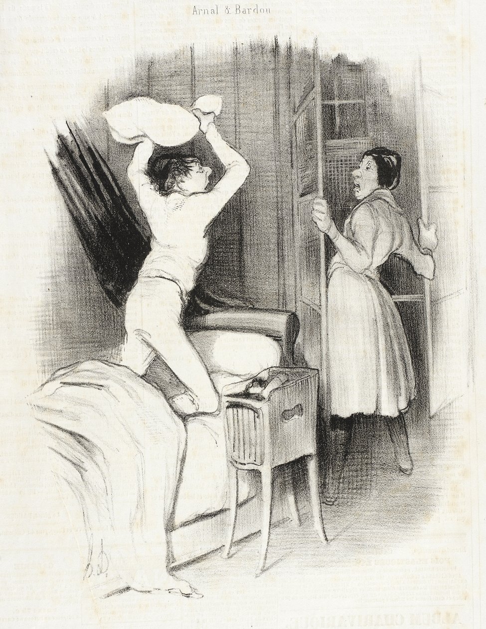 Théâtre du Vaudeville - Depois da meia-noite de Honoré Daumier