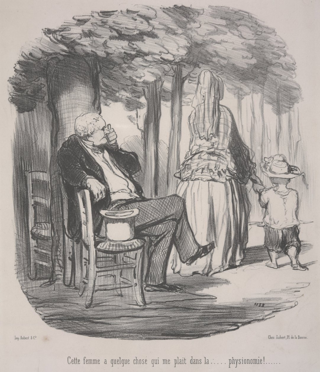 Esta mulher tem algo de que gosto. . . Em sua aparência geral! de Honoré Daumier