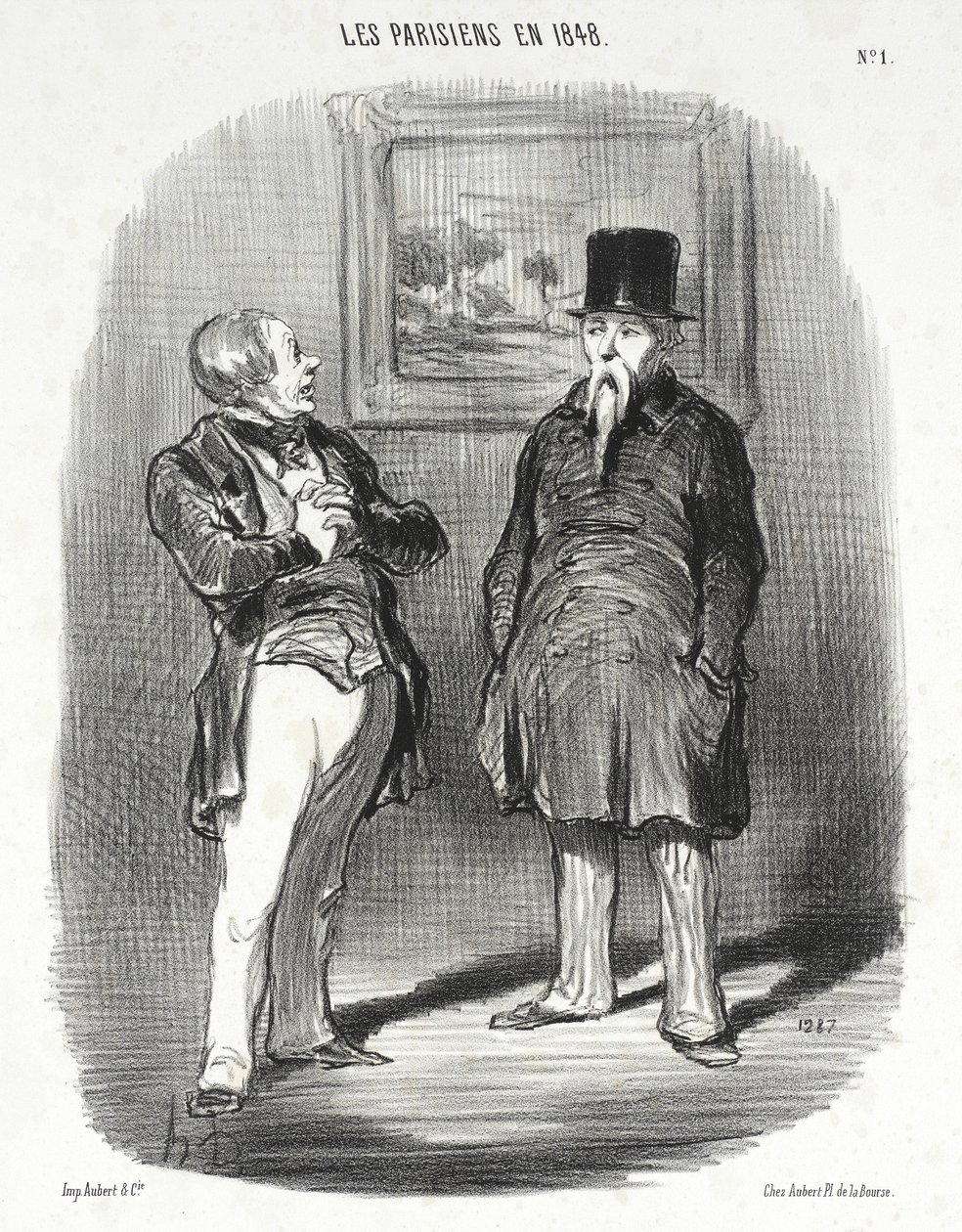 Ora essa... Não te tinha reconhecido... de Honoré Daumier