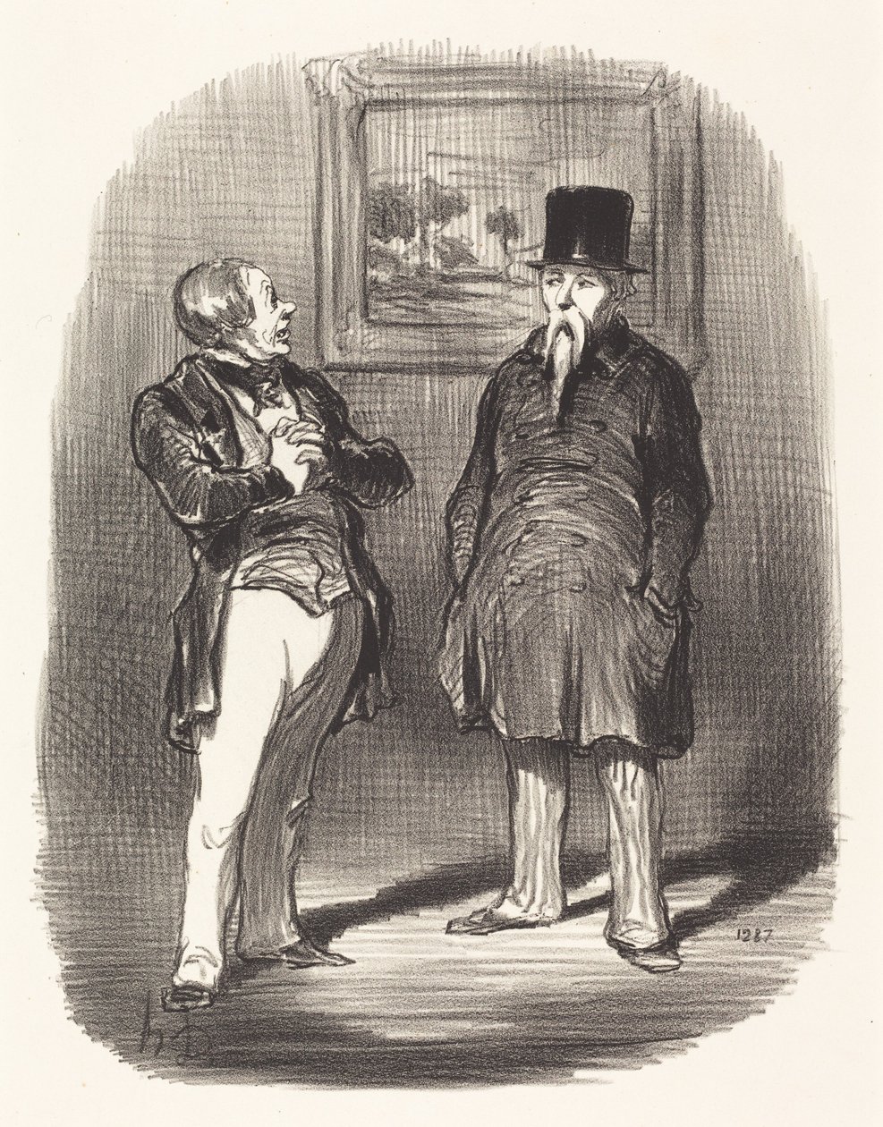 Ora... não te tinha reconhecido... de Honoré Daumier