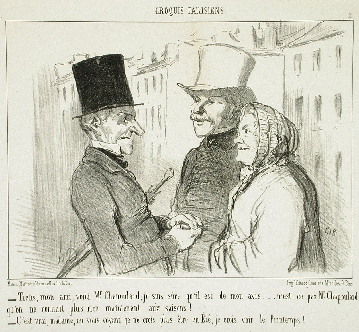 «Toma, meu amigo, aqui está o Sr. Chapoulard...» de Honoré Daumier