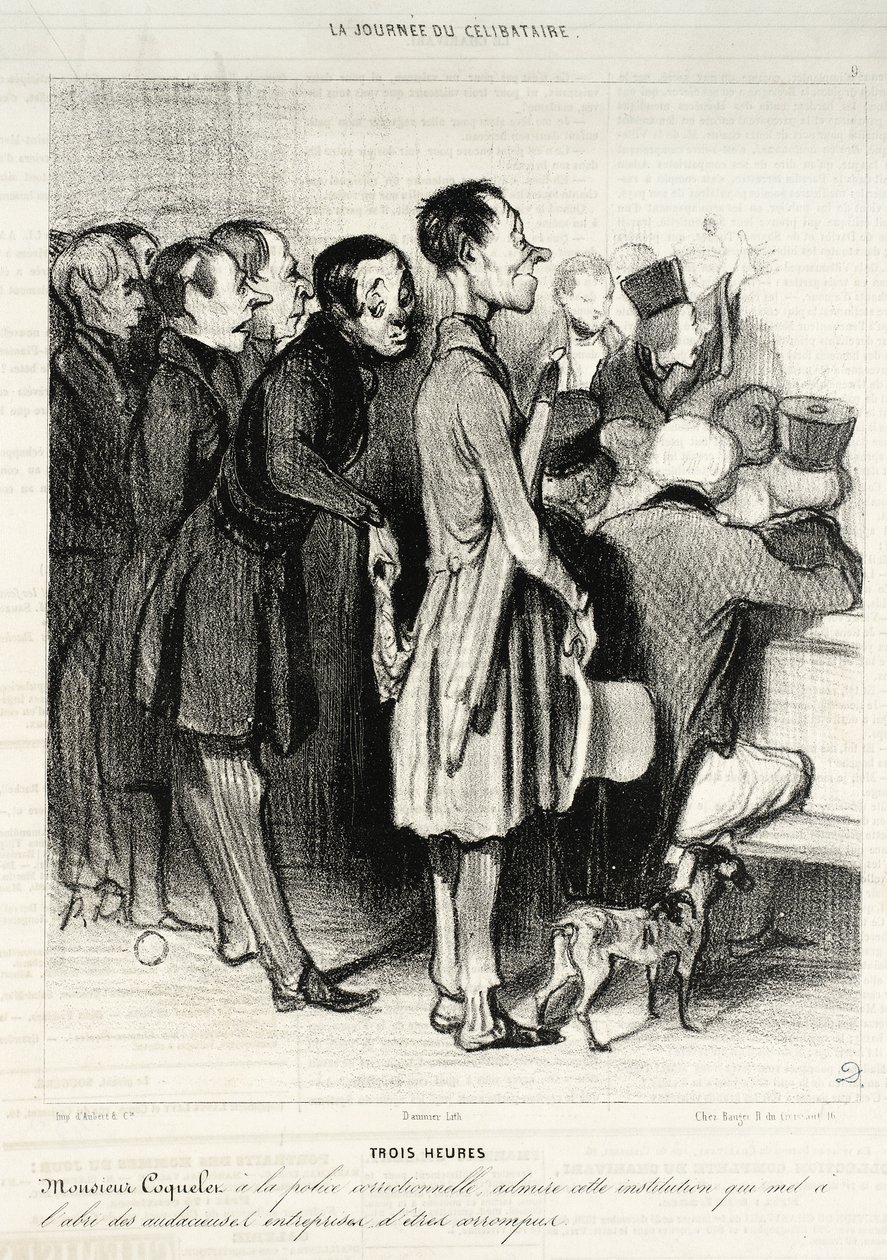 Três horas... de Honoré Daumier