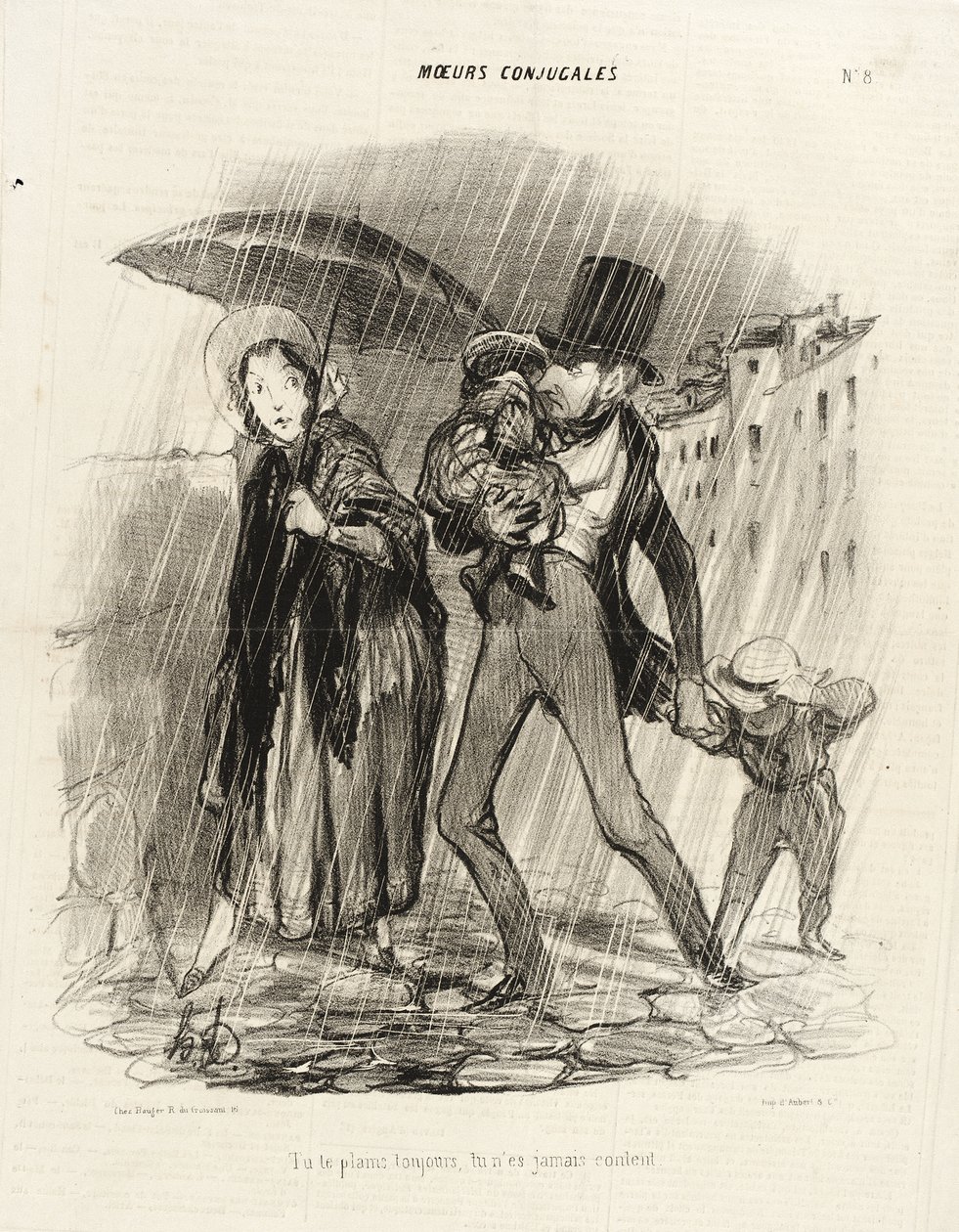Queixas-te sempre, nunca estás satisfeito de Honoré Daumier