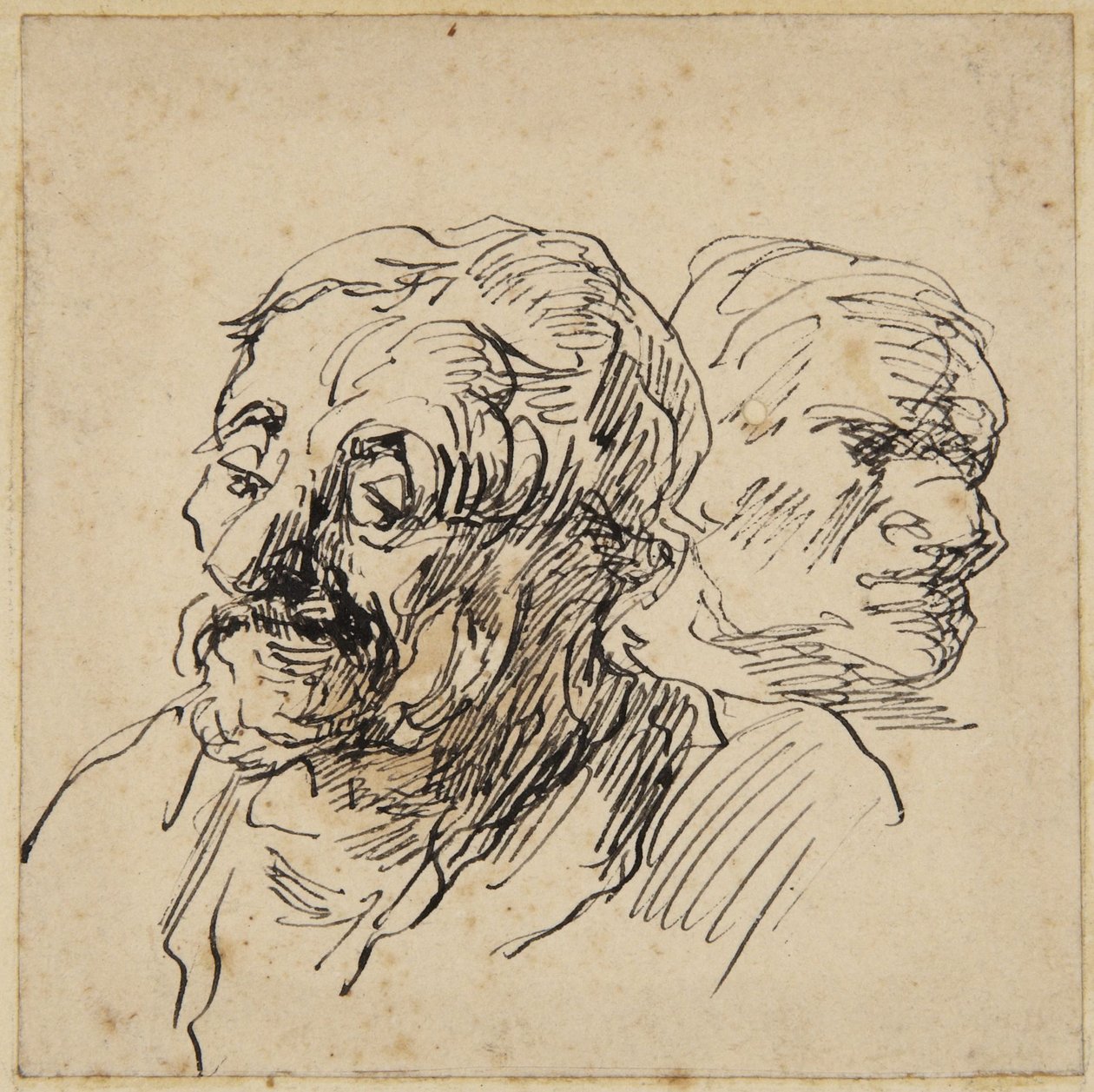 Duas cabeças de Honoré Daumier