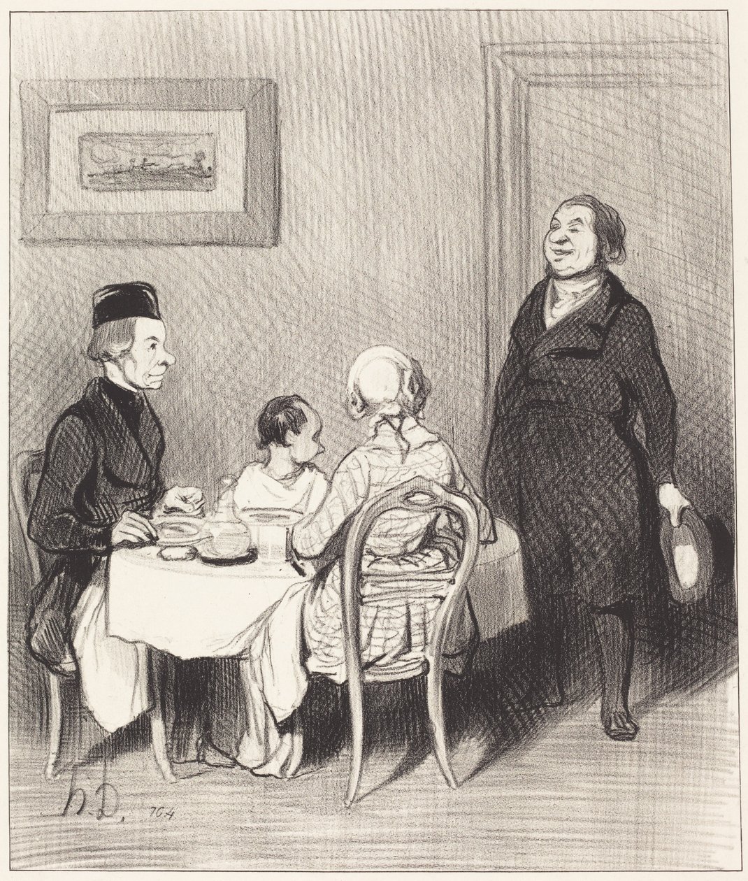 Um amigo é um crocodilo... de Honoré Daumier