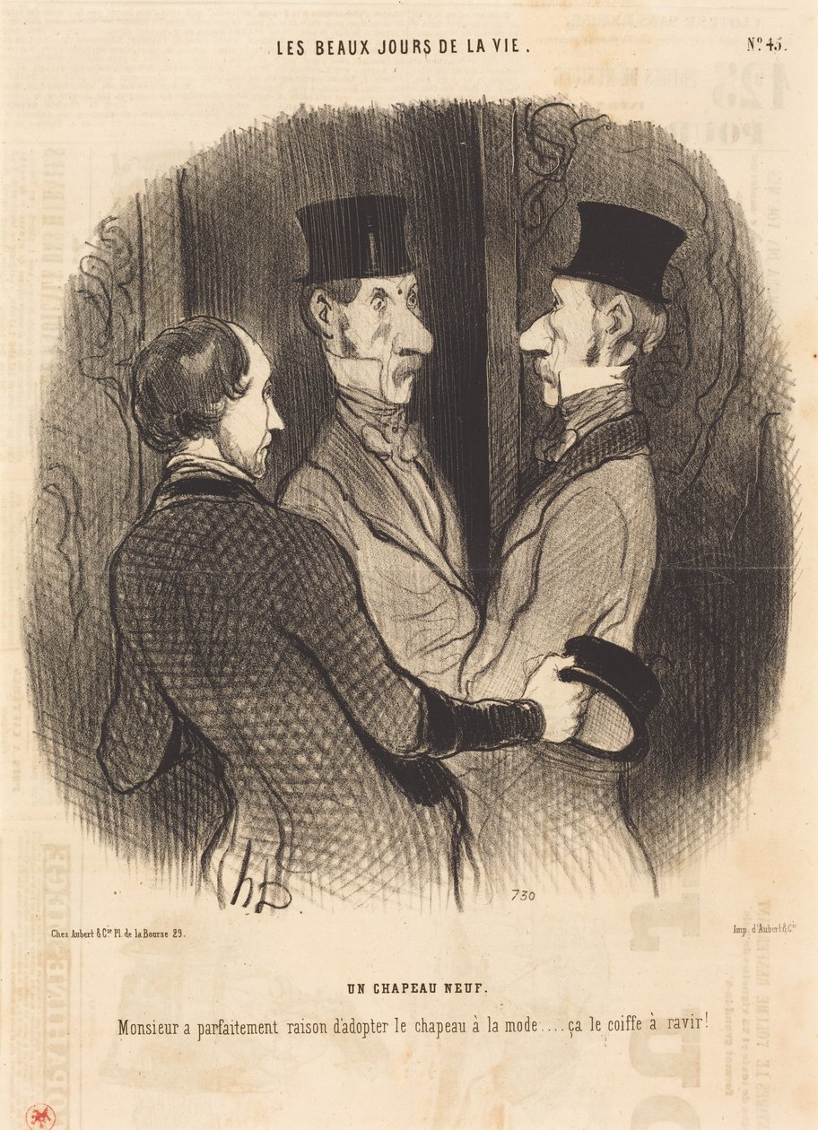 Um chapéu novo de Honoré Daumier