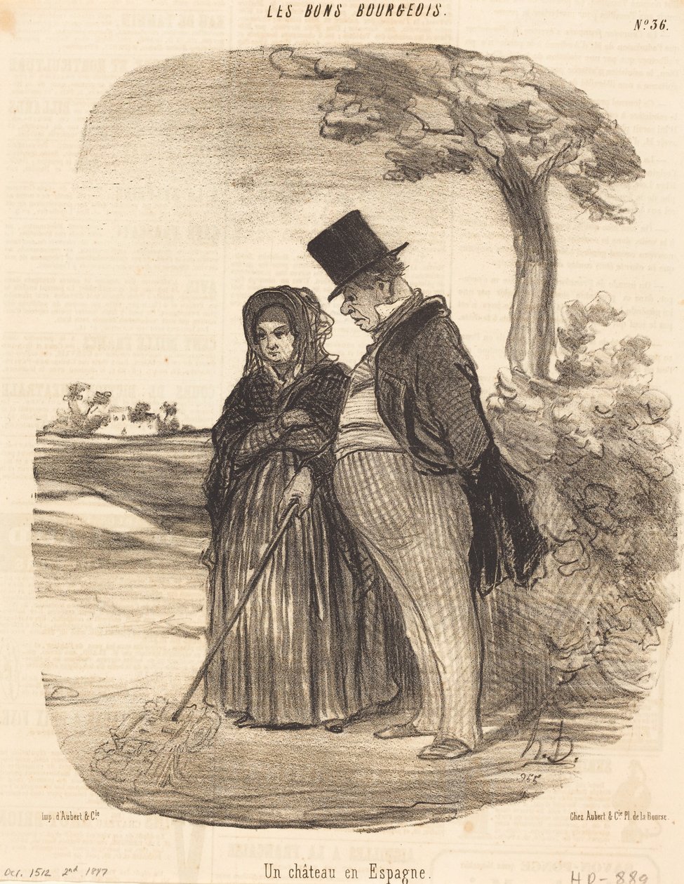 Um castelo na Espanha de Honoré Daumier