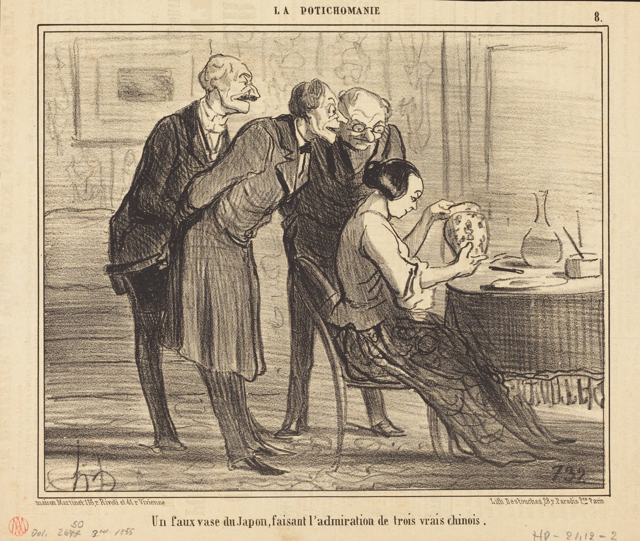 Um falso vaso japonês que ... de Honoré Daumier