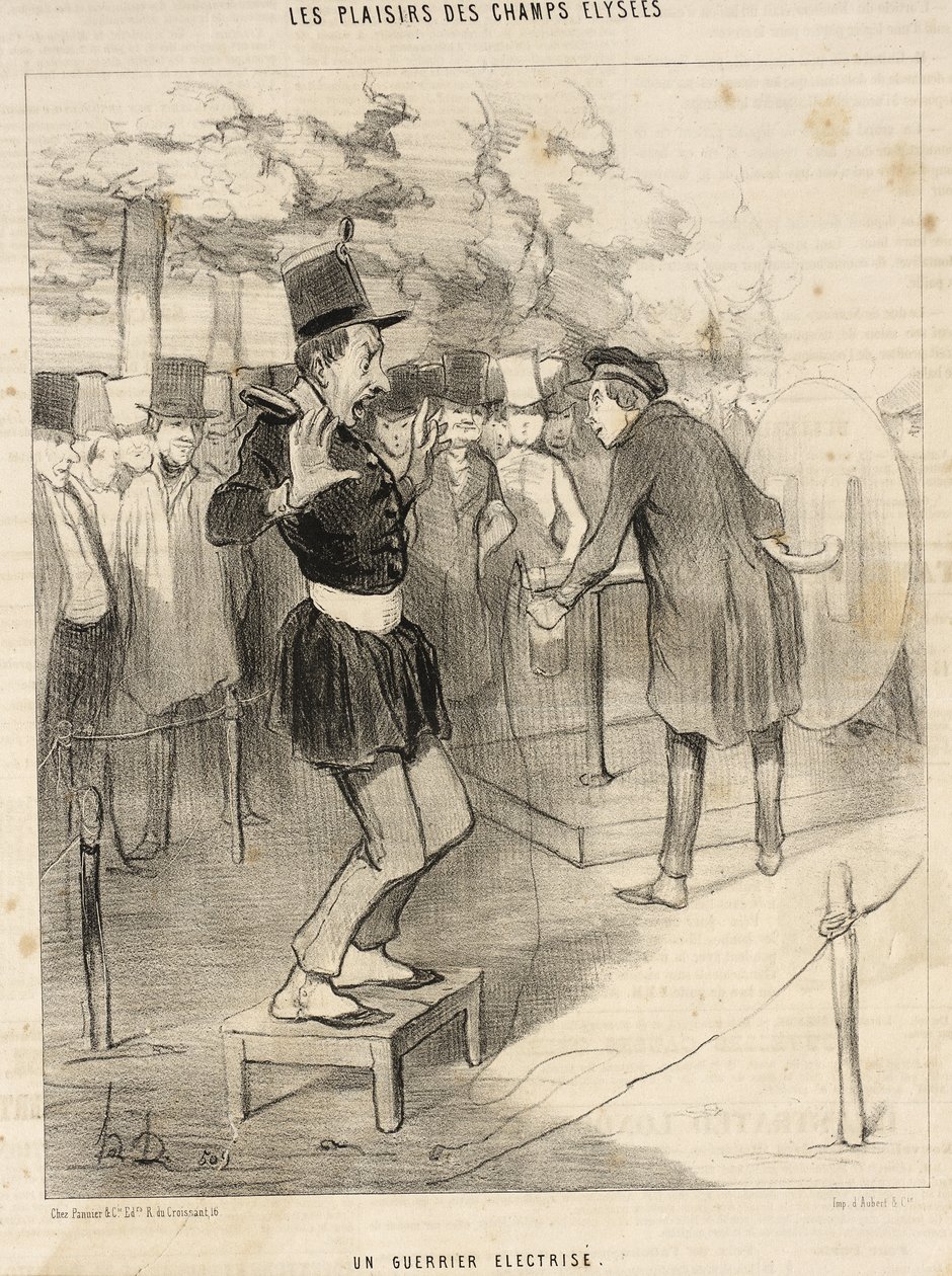 Um guerreiro electrizado de Honoré Daumier