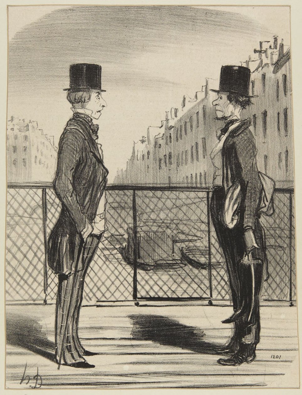 «Um homem nos seus sapatinhos» de Honoré Daumier