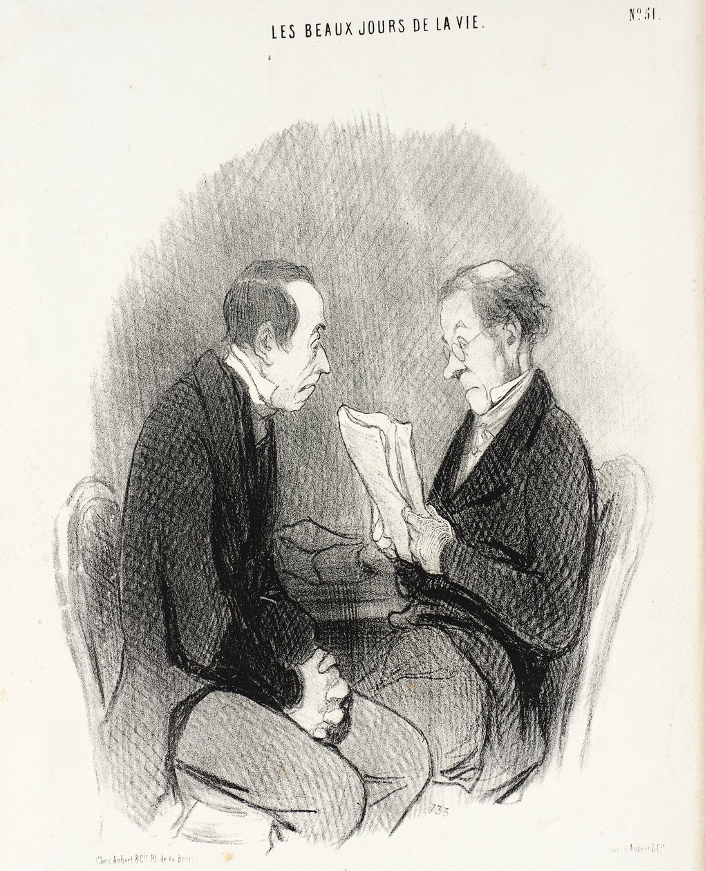 Um manuscrito leve de Honoré Daumier