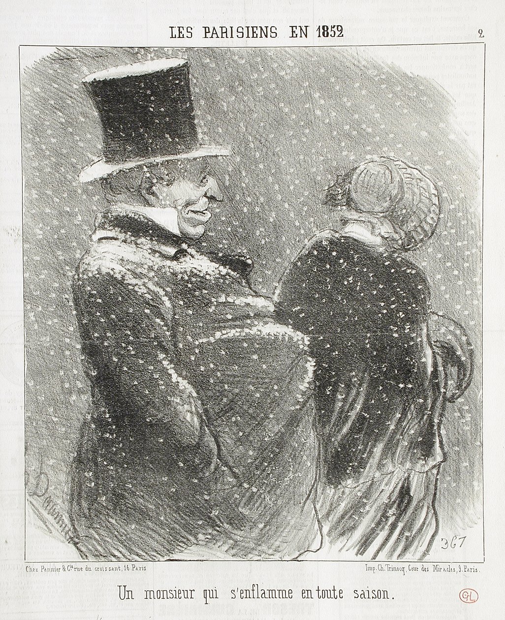 Um senhor que se inflama... de Honoré Daumier