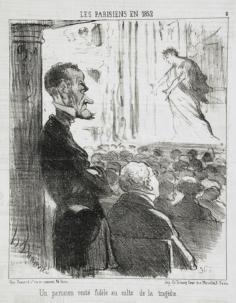Um parisiense que permaneceu fiel... de Honoré Daumier