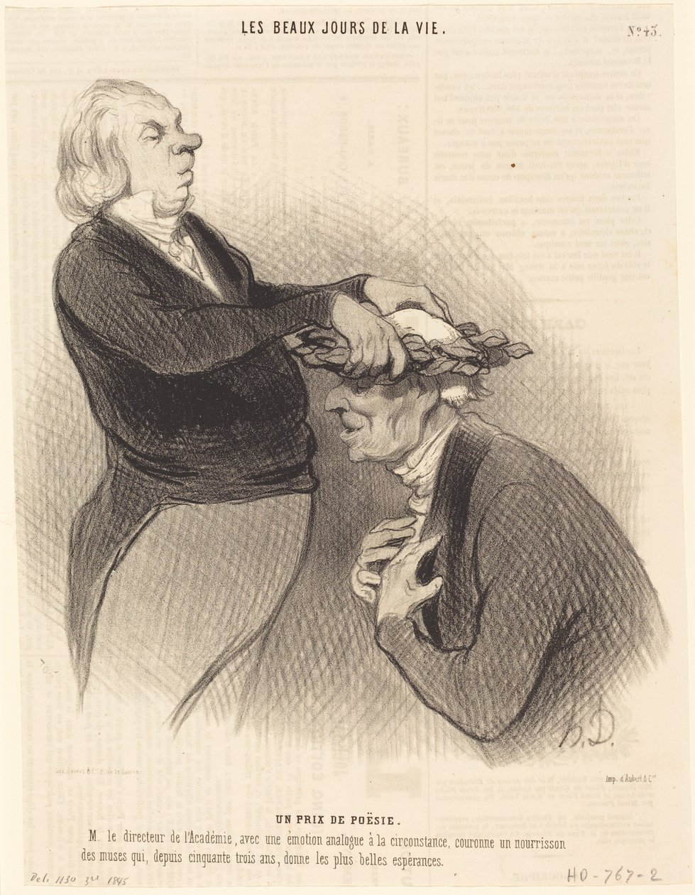 Um prémio de poesia de Honoré Daumier