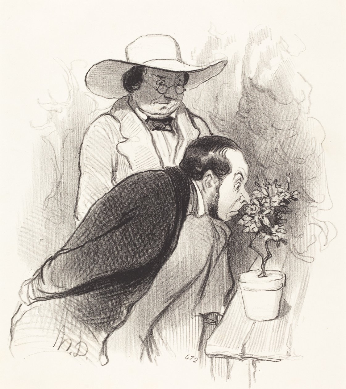 Um triunfo de um botânico de Honoré Daumier