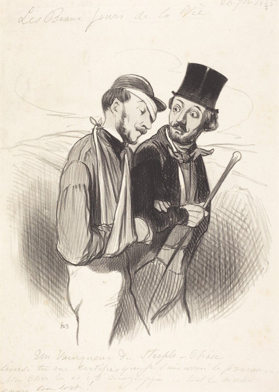 Um vencedor de steeple-chase de Honoré Daumier