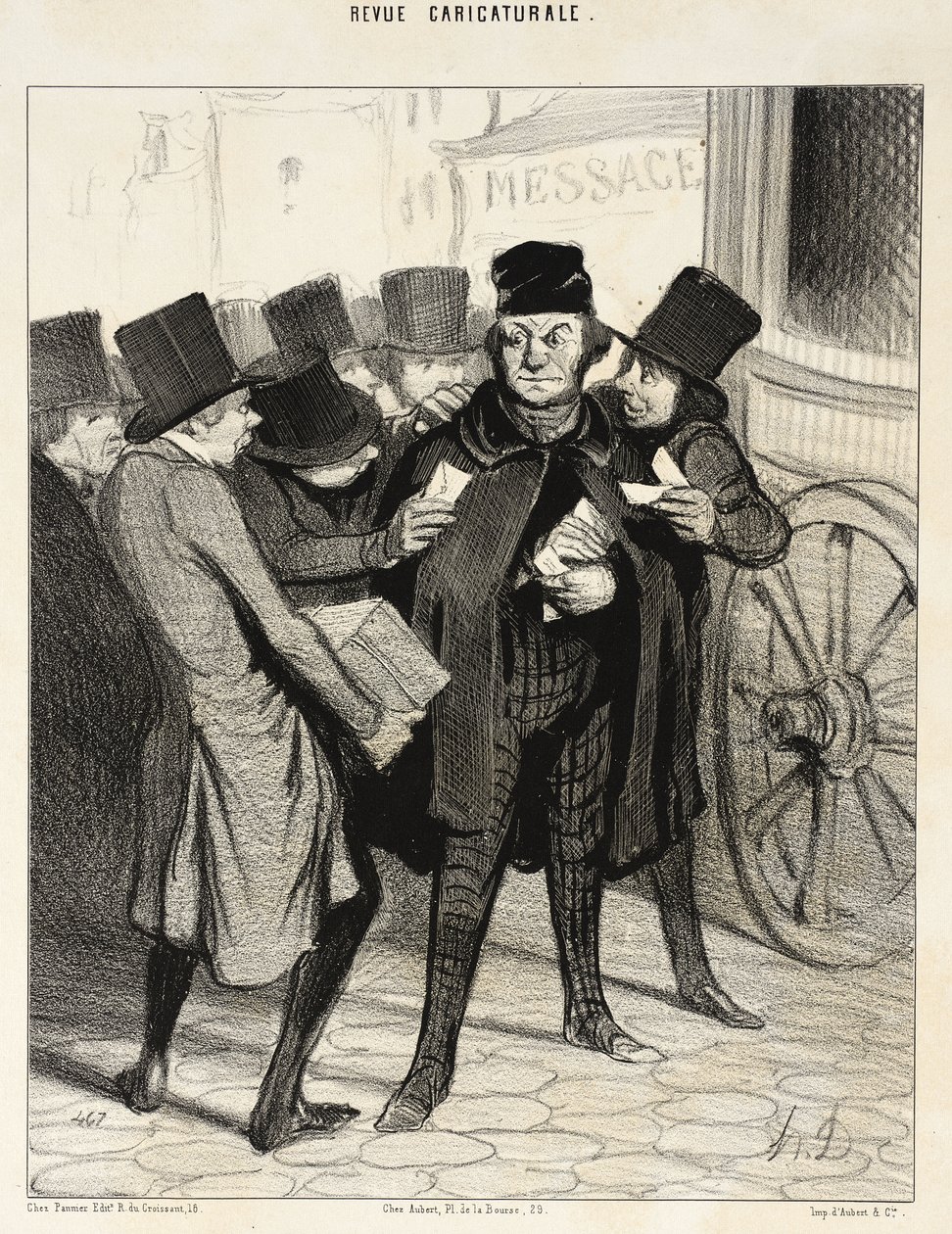 Uma viagem de lazer a Paris de Honoré Daumier
