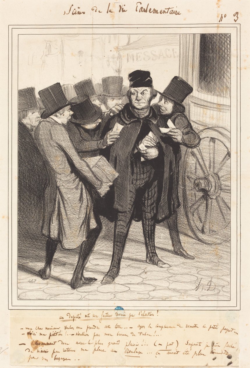 Uma viagem de prazer a Paris de Honoré Daumier